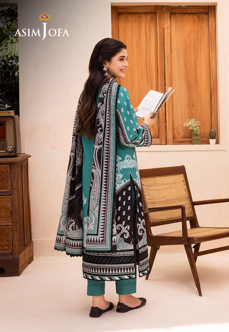 AJUBD-03 PRINTED LAWN STITCHED 3 PCS