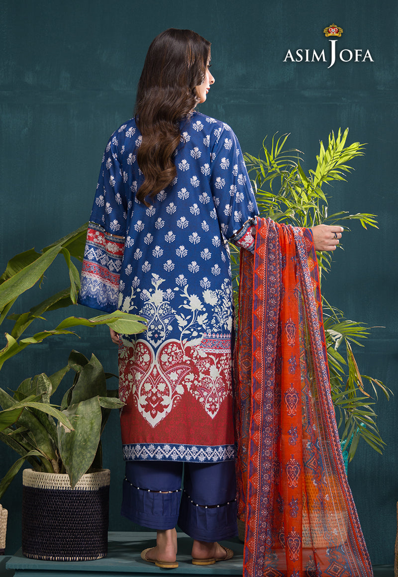 AJGR-15 EMBROIDERED SWISS LAWN 3 PCS