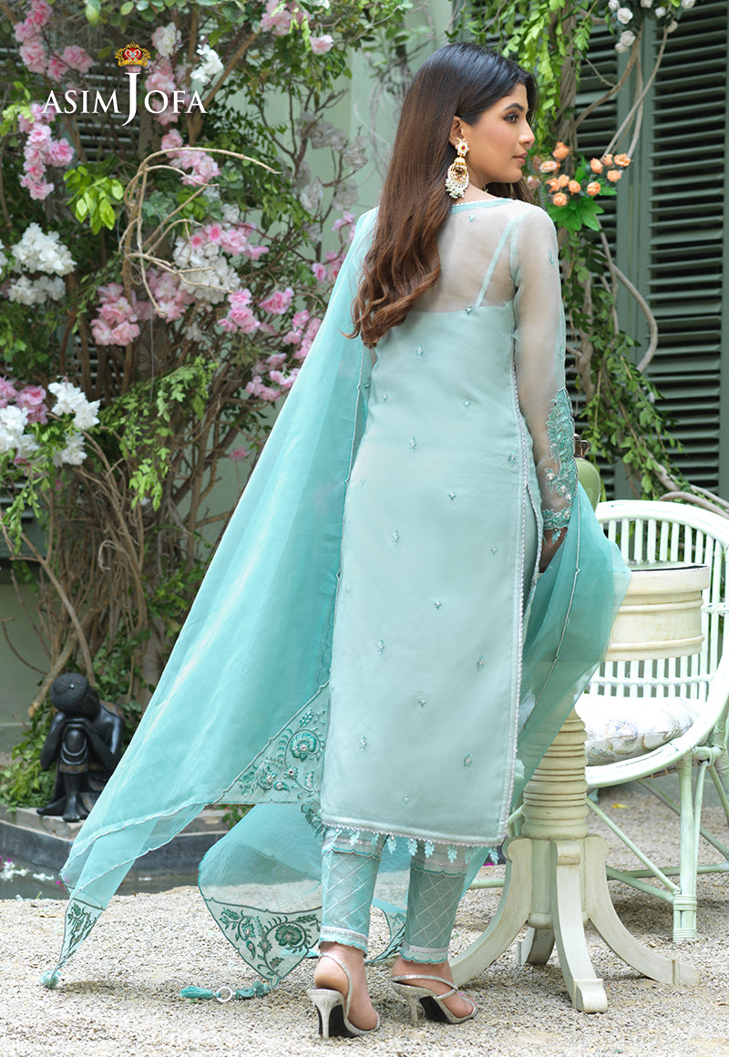 AJFC-39 EMBROIDERED ORGANZA 3 PCS