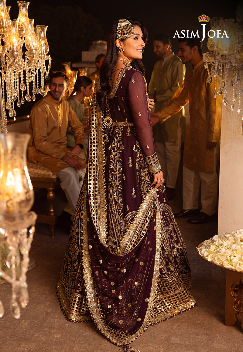 AJSHD-02 EMBROIDERED CHIFFON STITCHED 3 PCS