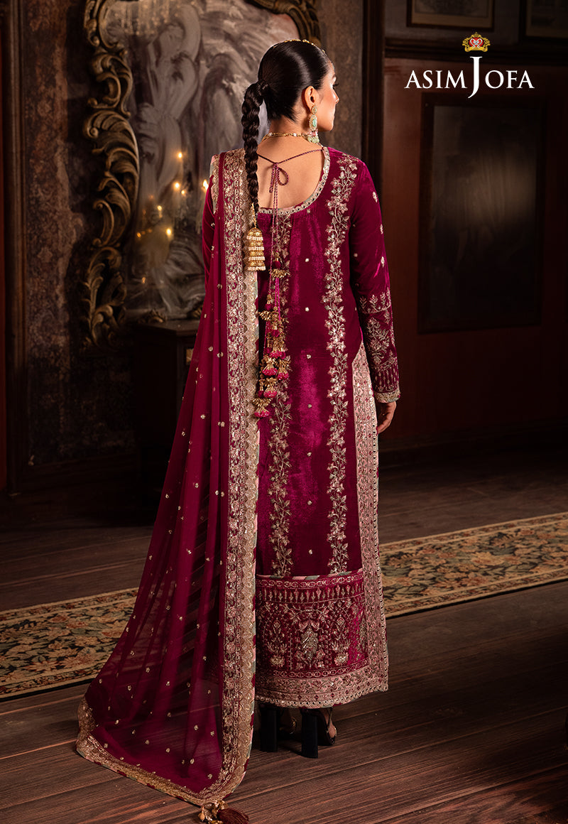 AJMMD-03 EMBROIDERED VELVET 3 PCS