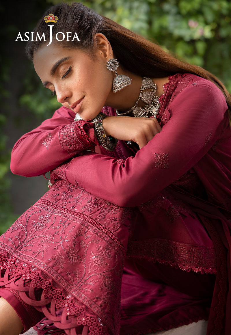 AJSWD-02 EMBROIDERED POLY VISCOSE 3 PCS