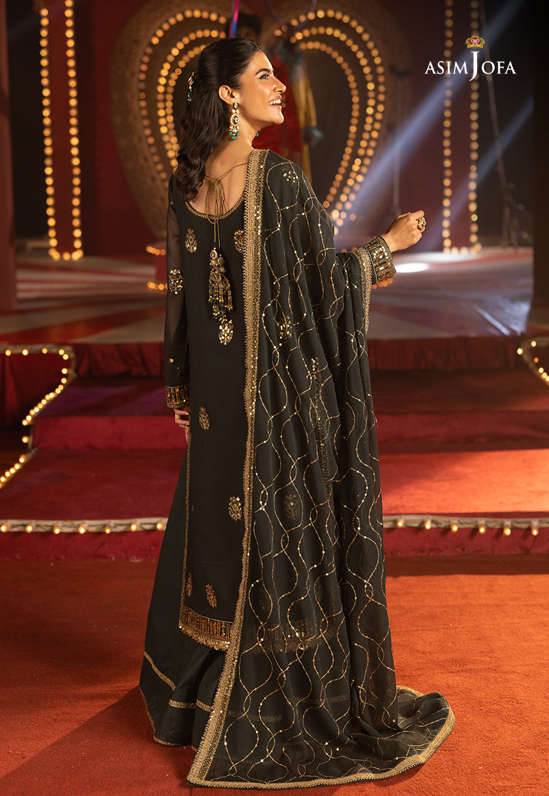 AJLLF-02 Embroidered Chiffon 3 Pcs