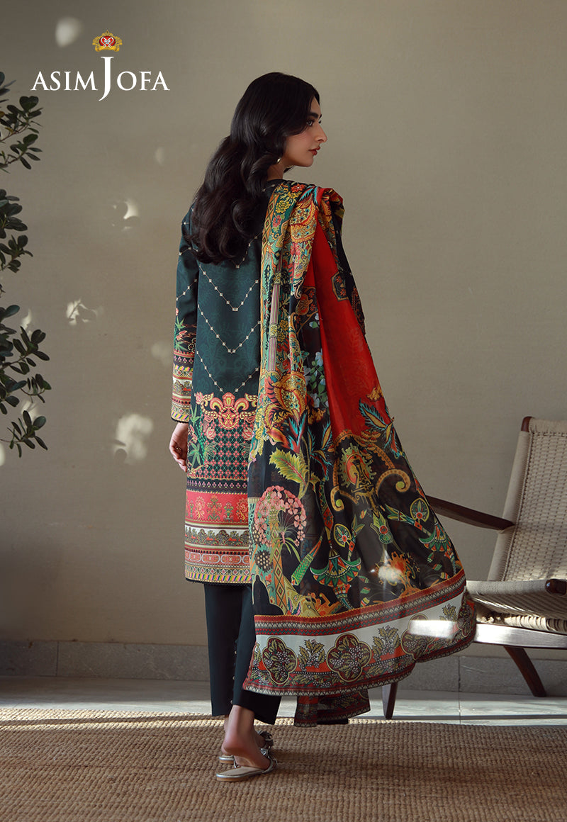 AJPB-168 PRINTED ARABIC LAWN 3PCS