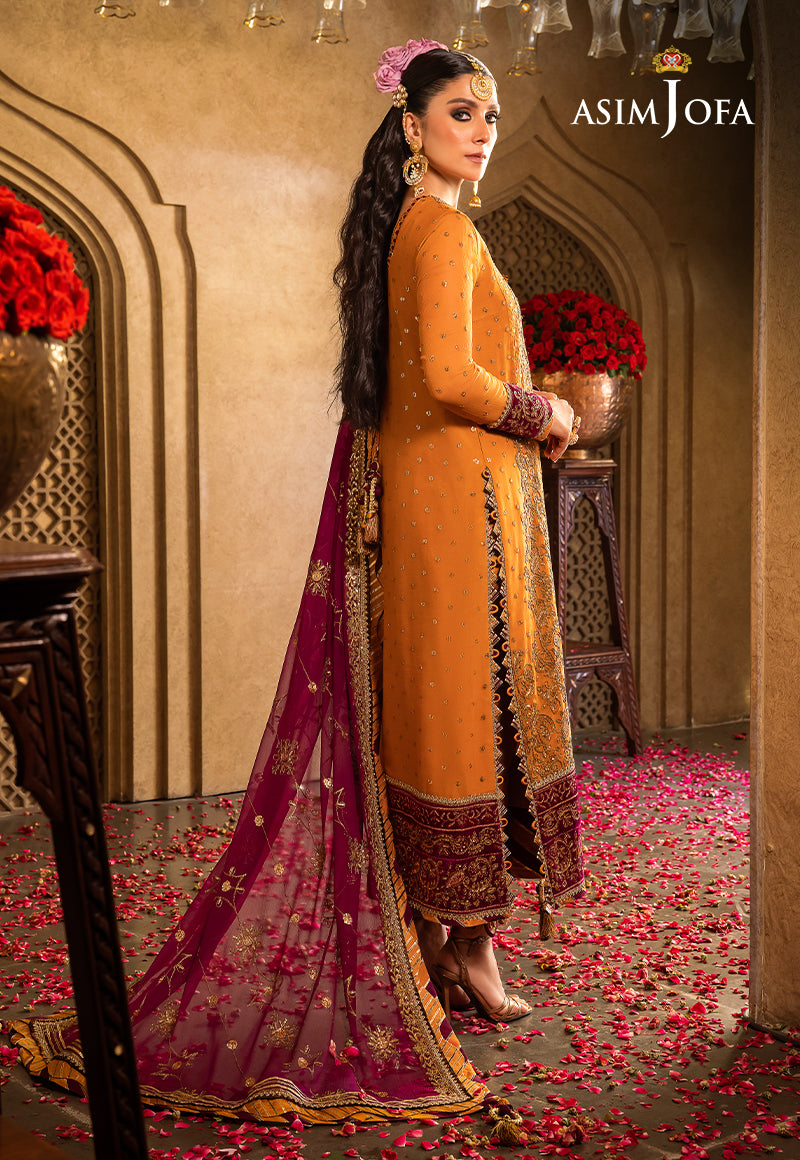 AJVF-07 EMBROIDERED CHIFFON 3 PCS