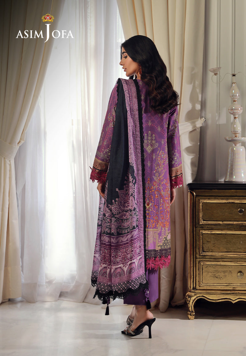 Ajso-19 Unstitched 2 Pcs Shirt Dupatta