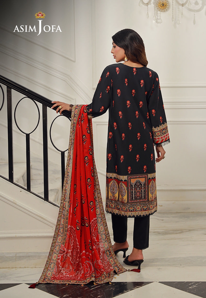 AJUND-12 PRINTED LAWN 3 PCS