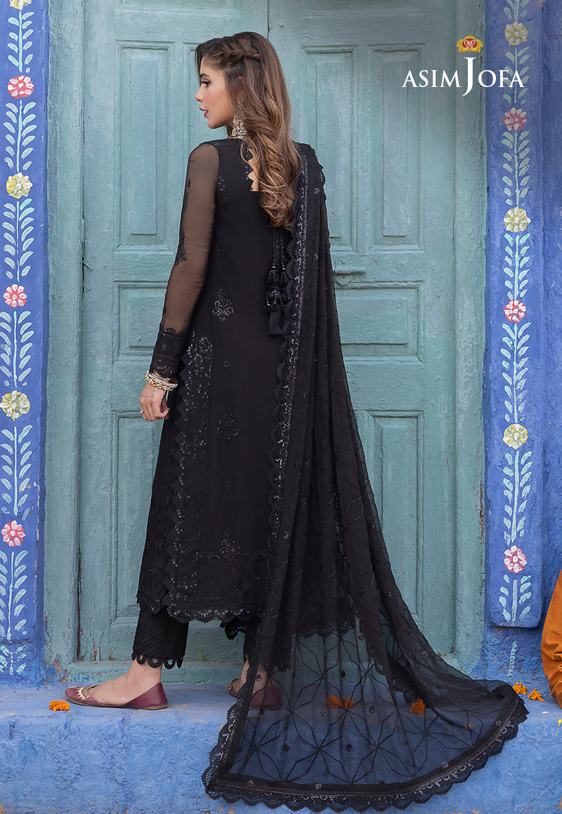 AJAB-04 EMBROIDERED CHIFFON 3 PCS