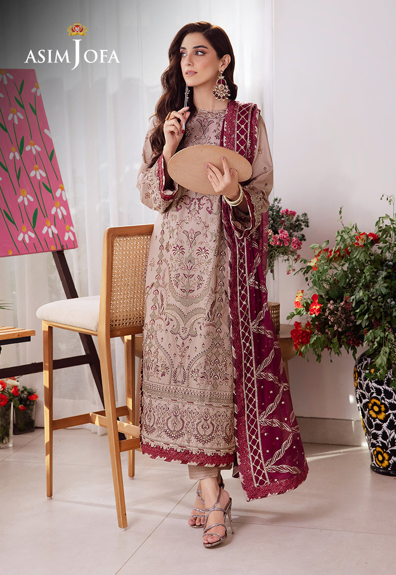 AJURD-10 EMBROIDERED LAWN STITCHED 3 PCS