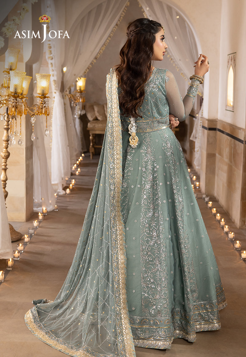 AJSHD-14 EMBROIDERED NET STITCHED 3 PCS