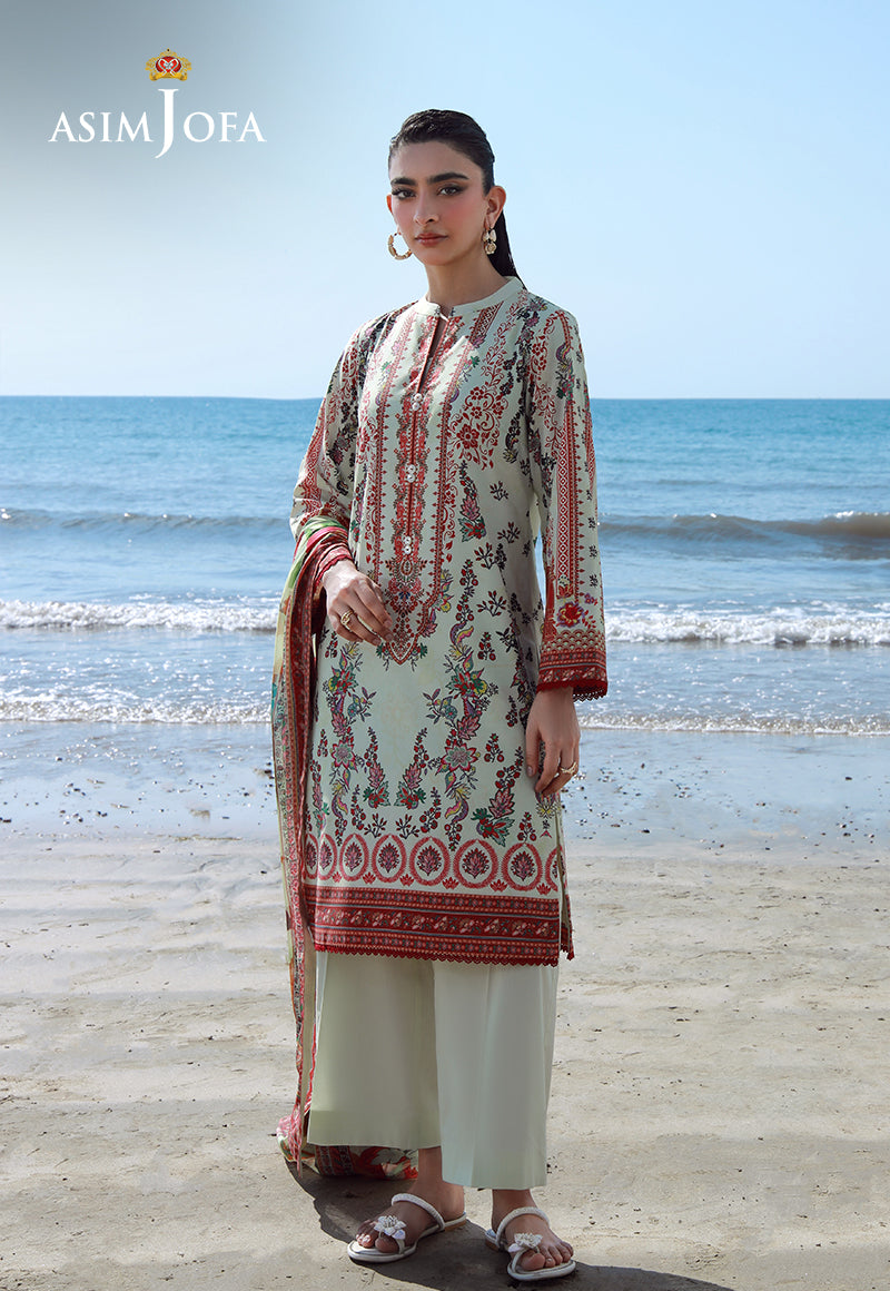 AJPB-167 PRINTED ARABIC LAWN 3PCS