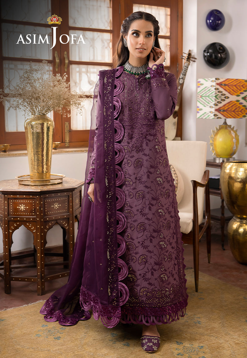 AJSWP-06 STITCHED EMBROIDERED LAWN SILK 3 PCS