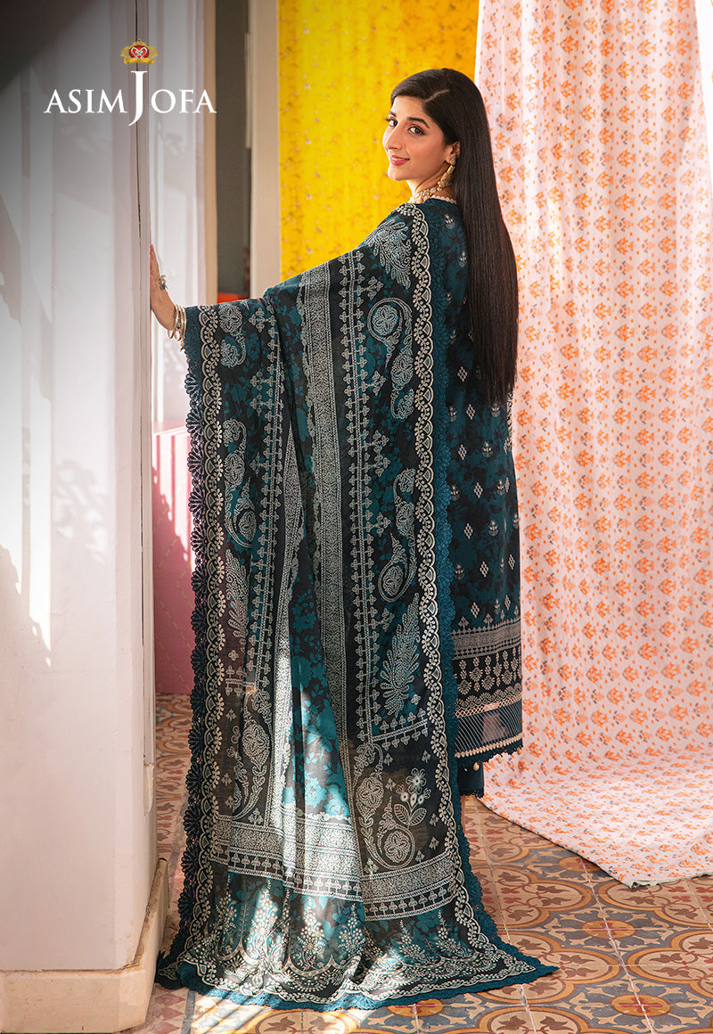 AJARD-25 EMBROIDERED LAWN 3 PCS