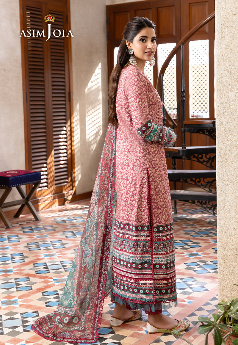 AJRW-07 DESIGNERS STITCHED EMBROIDERED PREMIUM WINTER COTTON 3 PCS