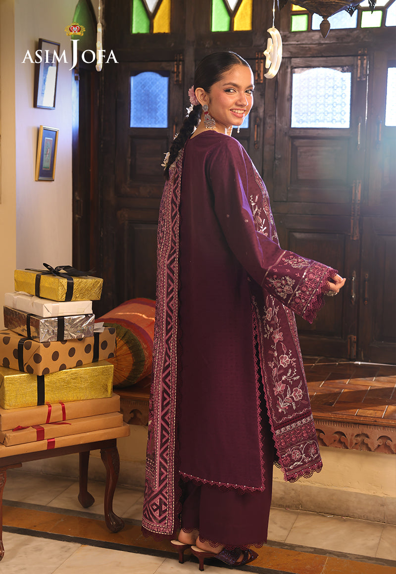 AJUBFD-11 EMBROIDERED JACQUARD Stitched 2 PCS
