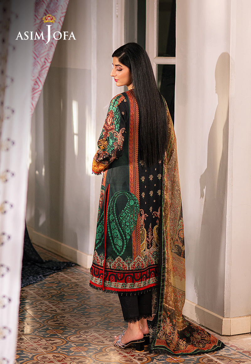 AJAR-18 EMBROIDERED LAWN 3 PCS