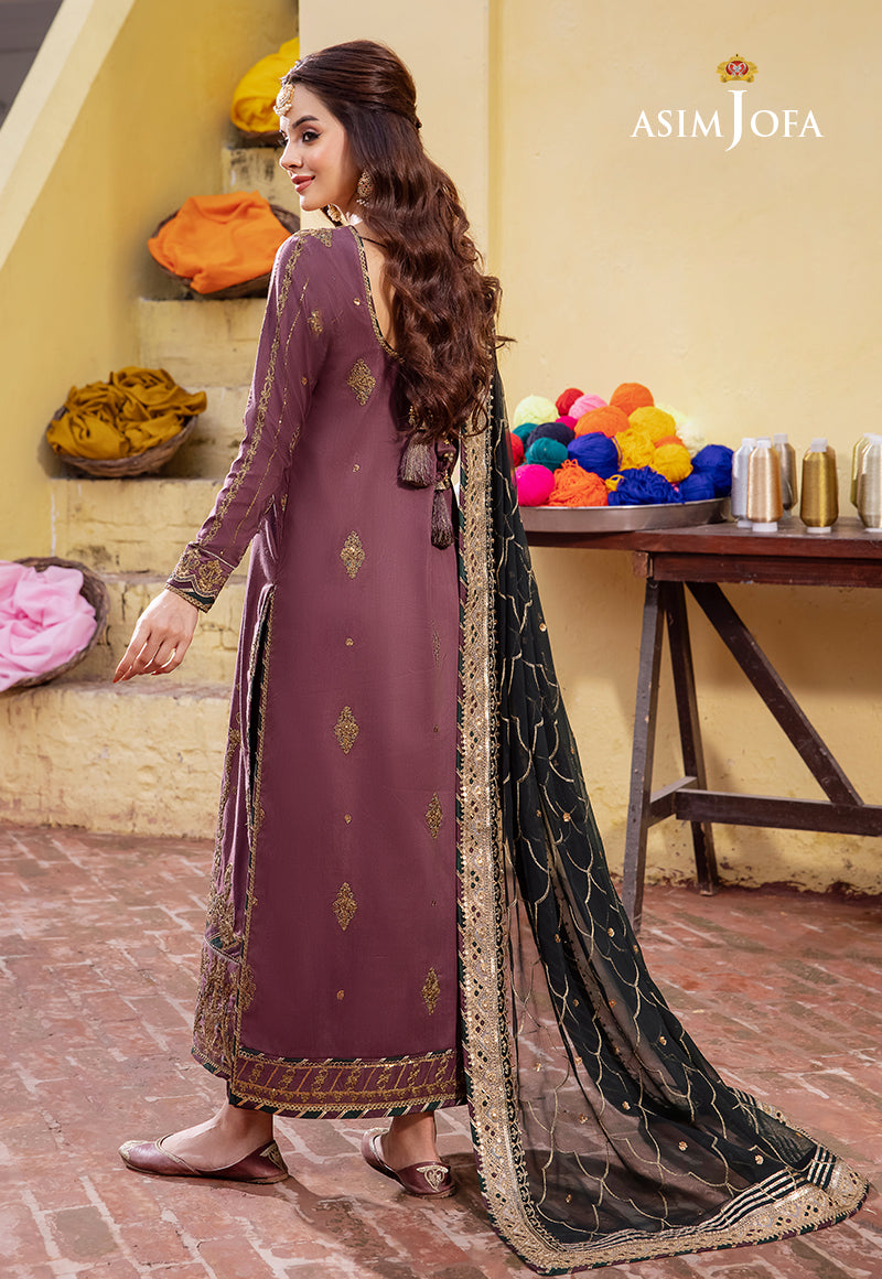 AJAB-17 EMBROIDERED LAWN SILK 3 PCS
