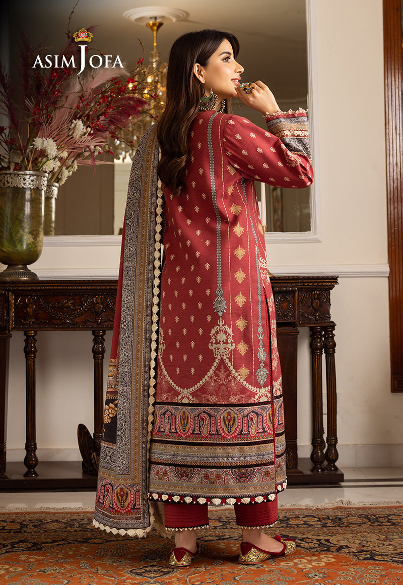 AJIW-02 EMBROIDERED KHADDAR 3 PCS
