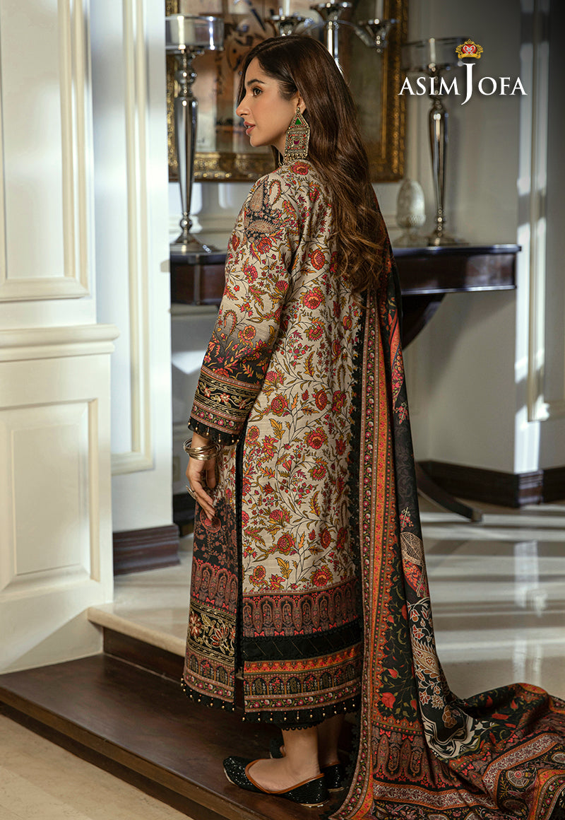 AJAWD-02 EMBROIDERED STITCHED 3 PCS