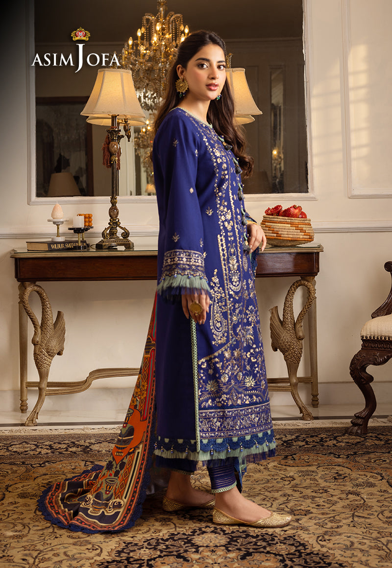 AJIW-01 EMBROIDERED KHADDAR 3 PCS