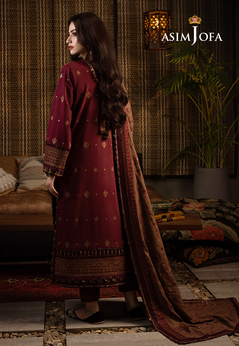 Ajlso-11 Unstitched 3 Pcs Shirt Dupatta Trouser