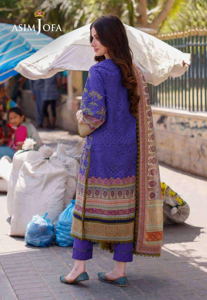 AJPLD-03-XS PRINTED ARABIC LAWN 3 PCS
