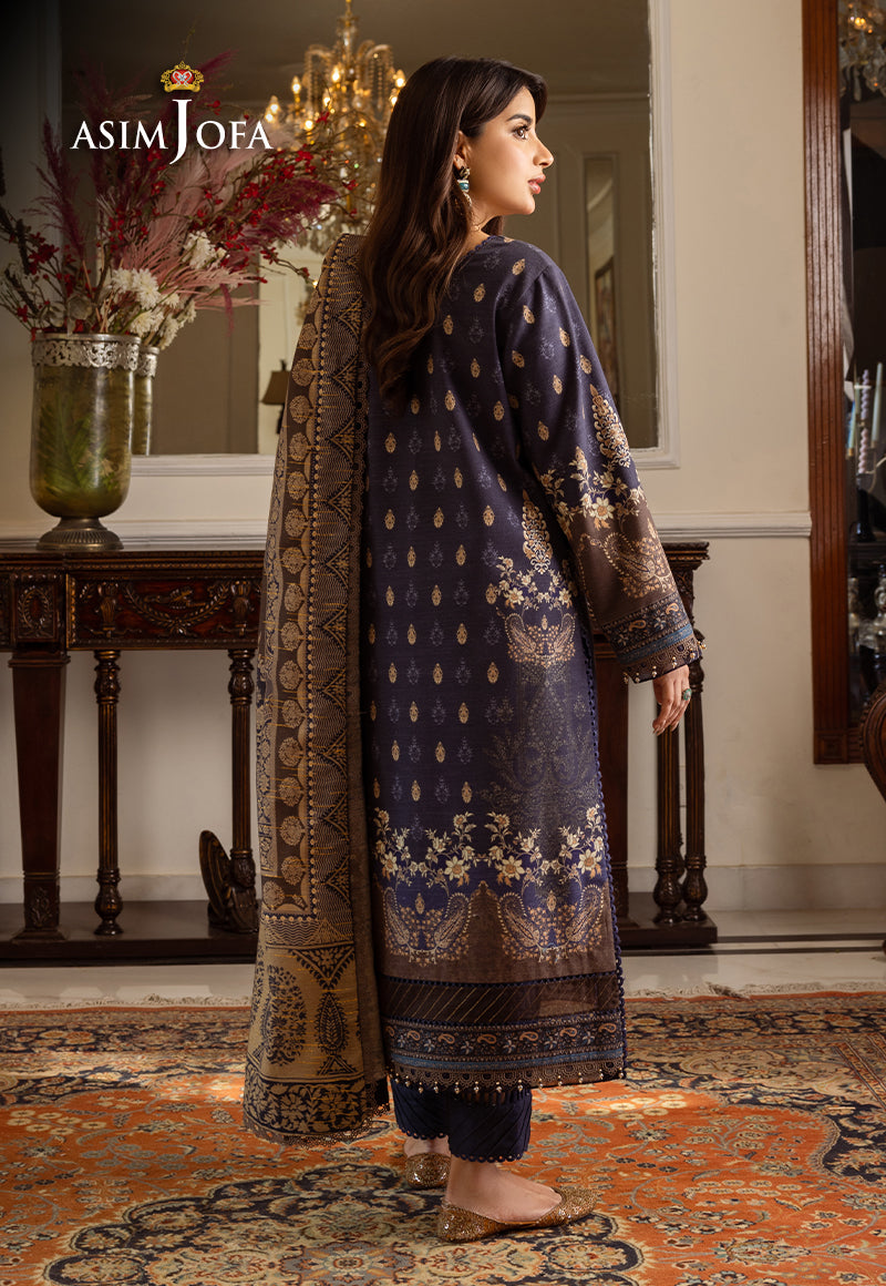 AJIWD-05 PRINTED KHADDAR 3 PCS
