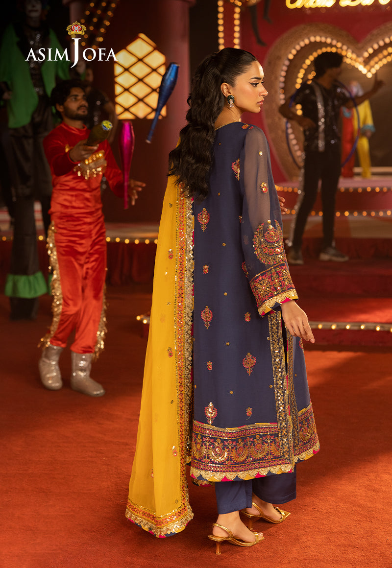 AJLF-16 EMBROIDERED CHIFFON 3 PCS