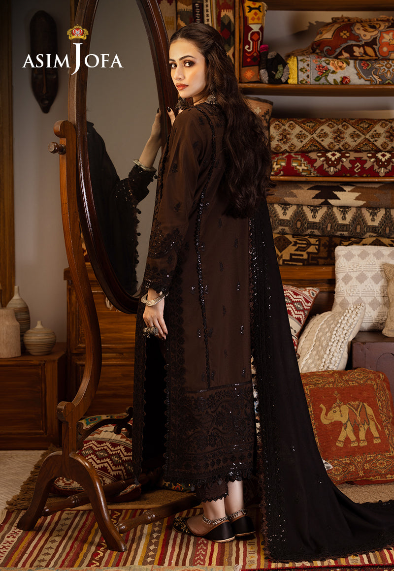 AJKTD-04 EMBROIDERED COTTON KARANDI 3 PCS