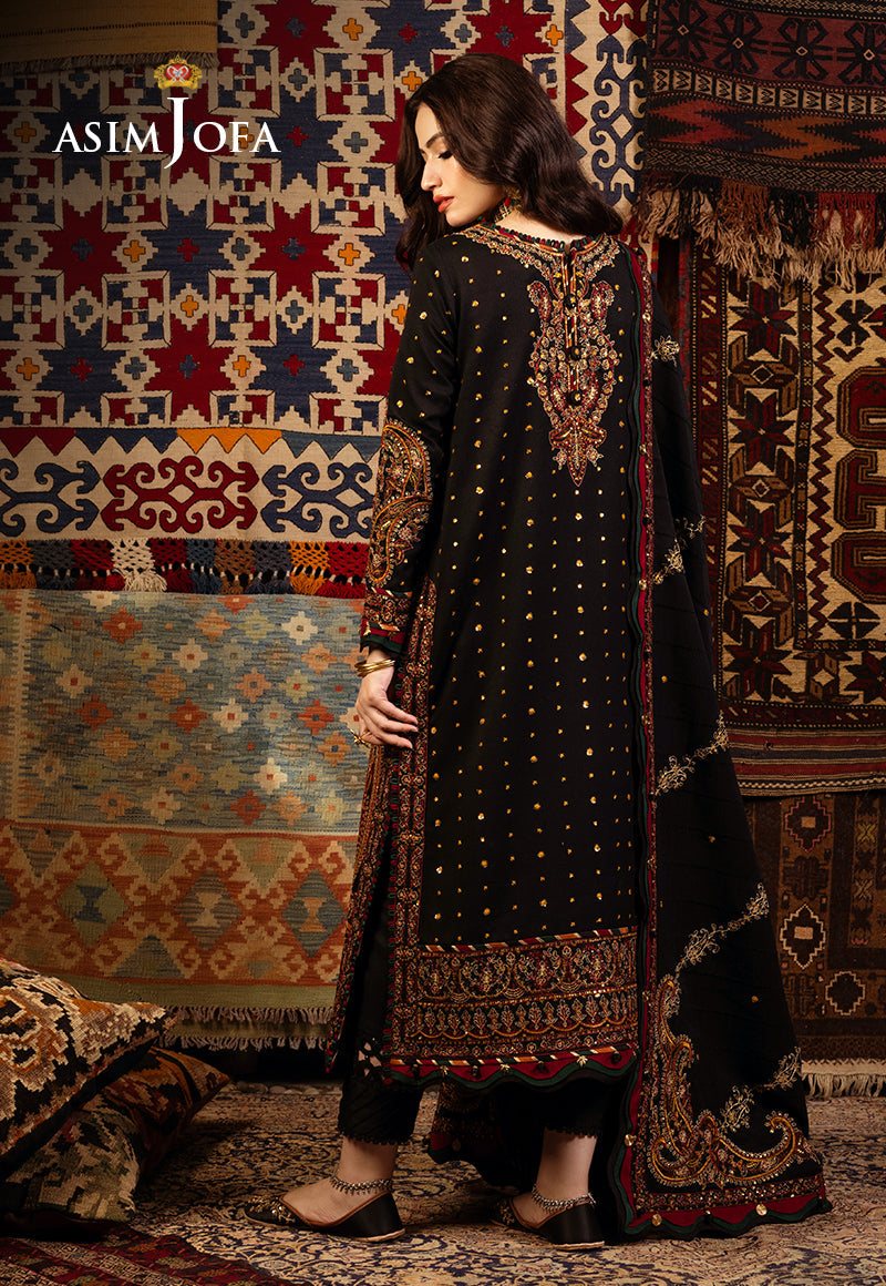 AJKTD-03 EMBROIDERED SELF TWILL 3 PCS