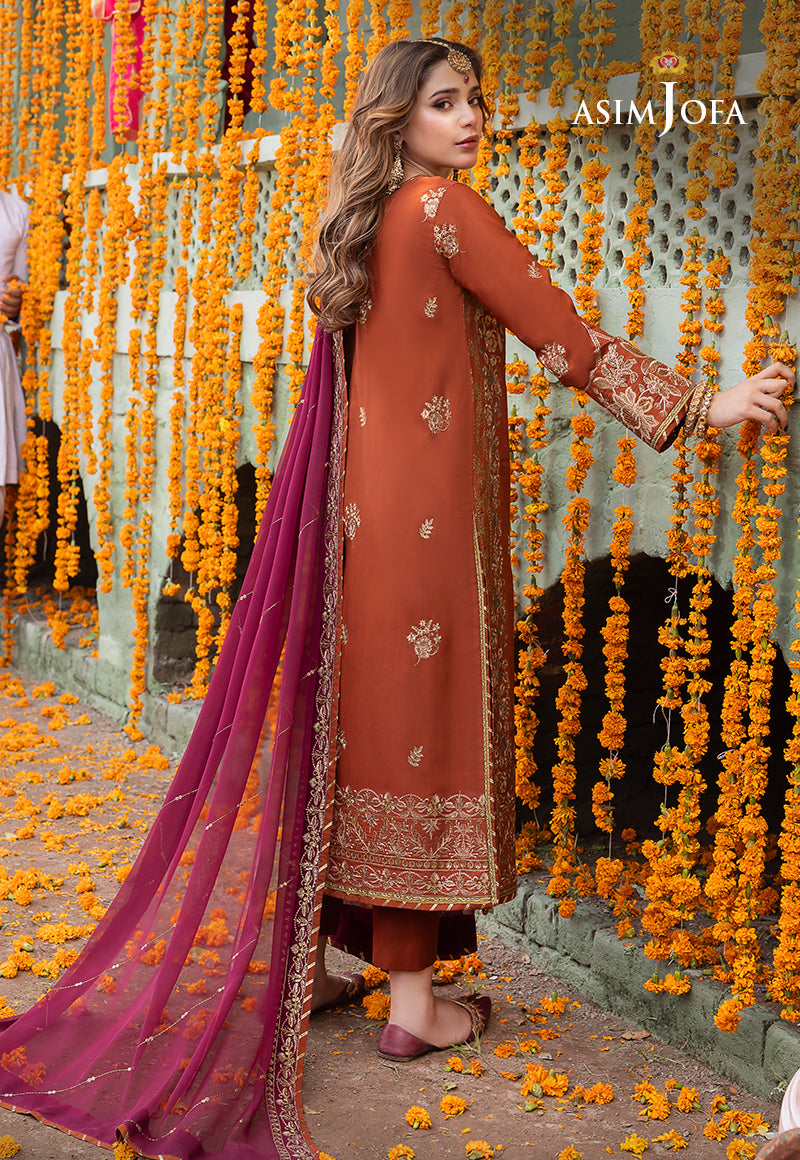 AJAB-14 EMBROIDERED LAWN SILK 3 PCS
