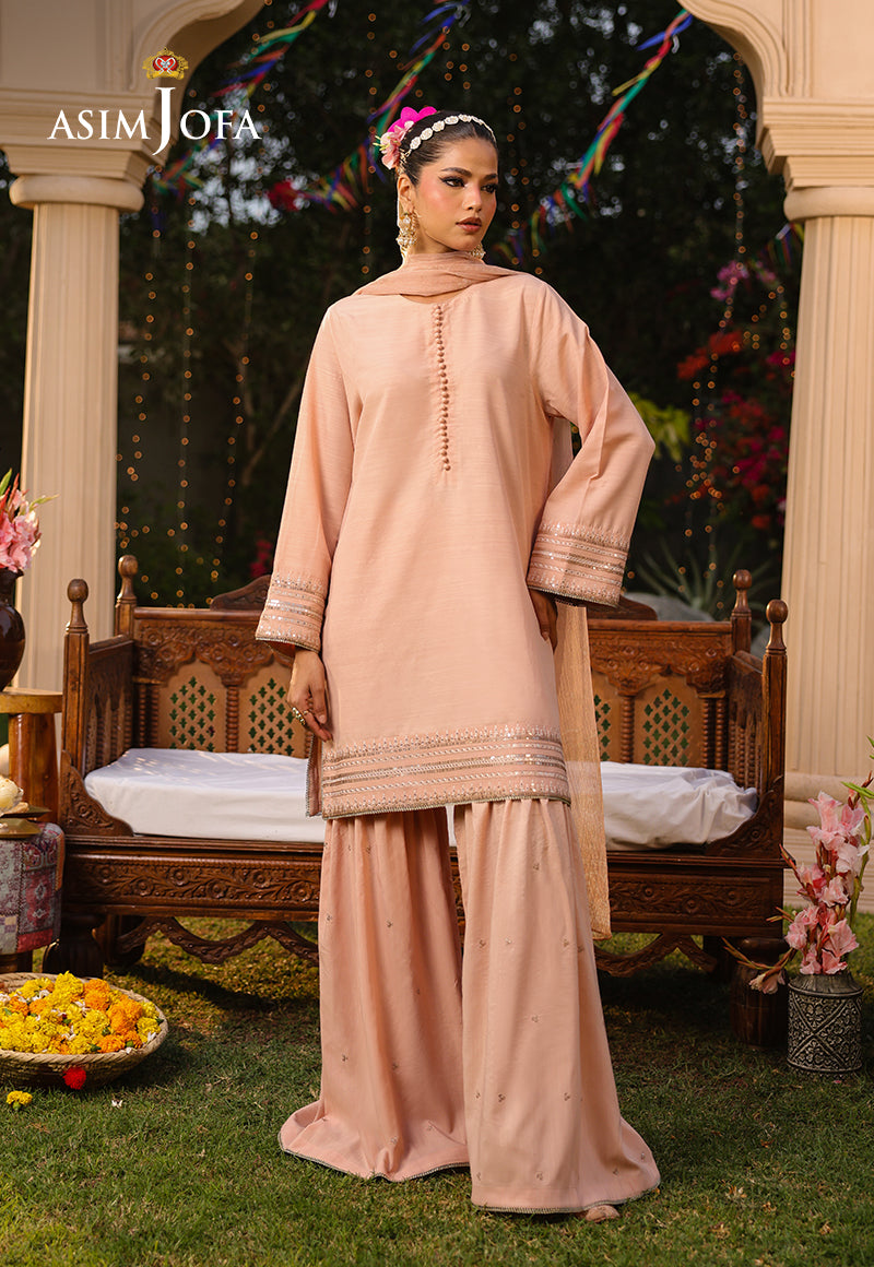AJPB-165 EMBROIDERED RAW SILK 2PC