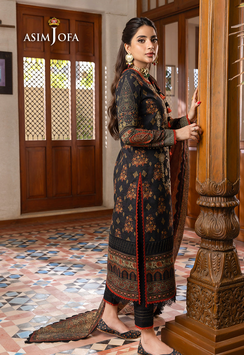 AJRW-17 EMBROIDERED SLUB 3 PCS