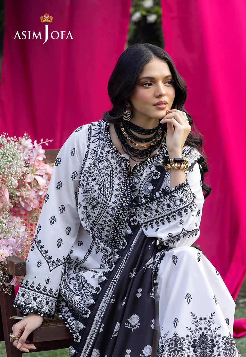 AJULW-04 Embroidered Lawn Unstitched 3 Pcs