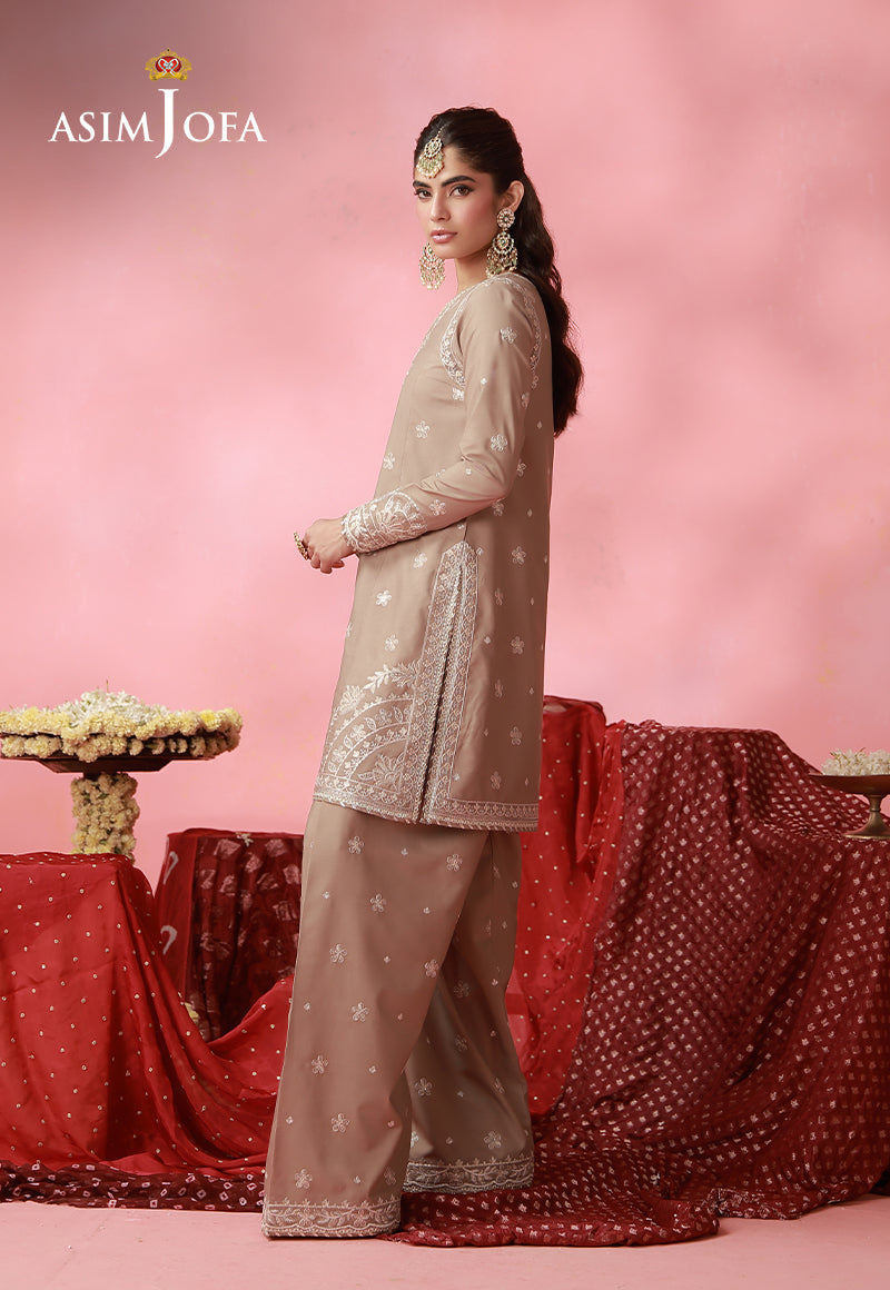 AJUFC-04 Embroidered Exclusive Silk Unstitched 2 Pcs