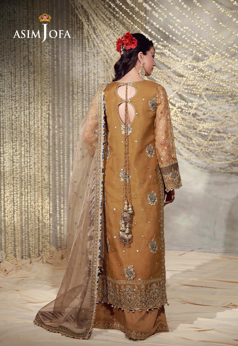 AJULFE-03 Embroidered Organza Unstitched 3 Pcs