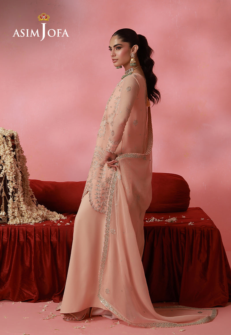AJUFC-03 Embroidered Chiffon Unstitched 2 Pcs
