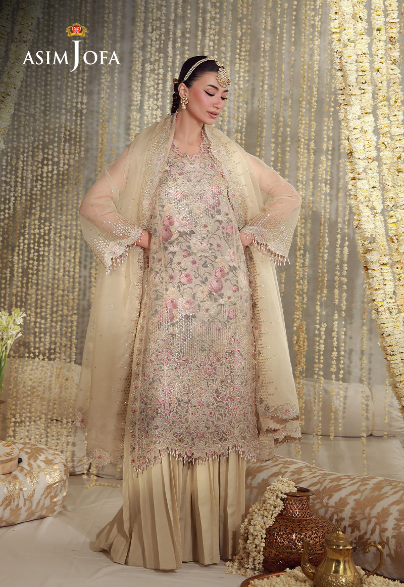 AJULFE-07 Embroidered Organza Unstitched 3 Pcs