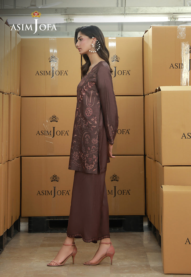 AJLPF-03 Embroidered Cotton Silk Stitched 2pcs