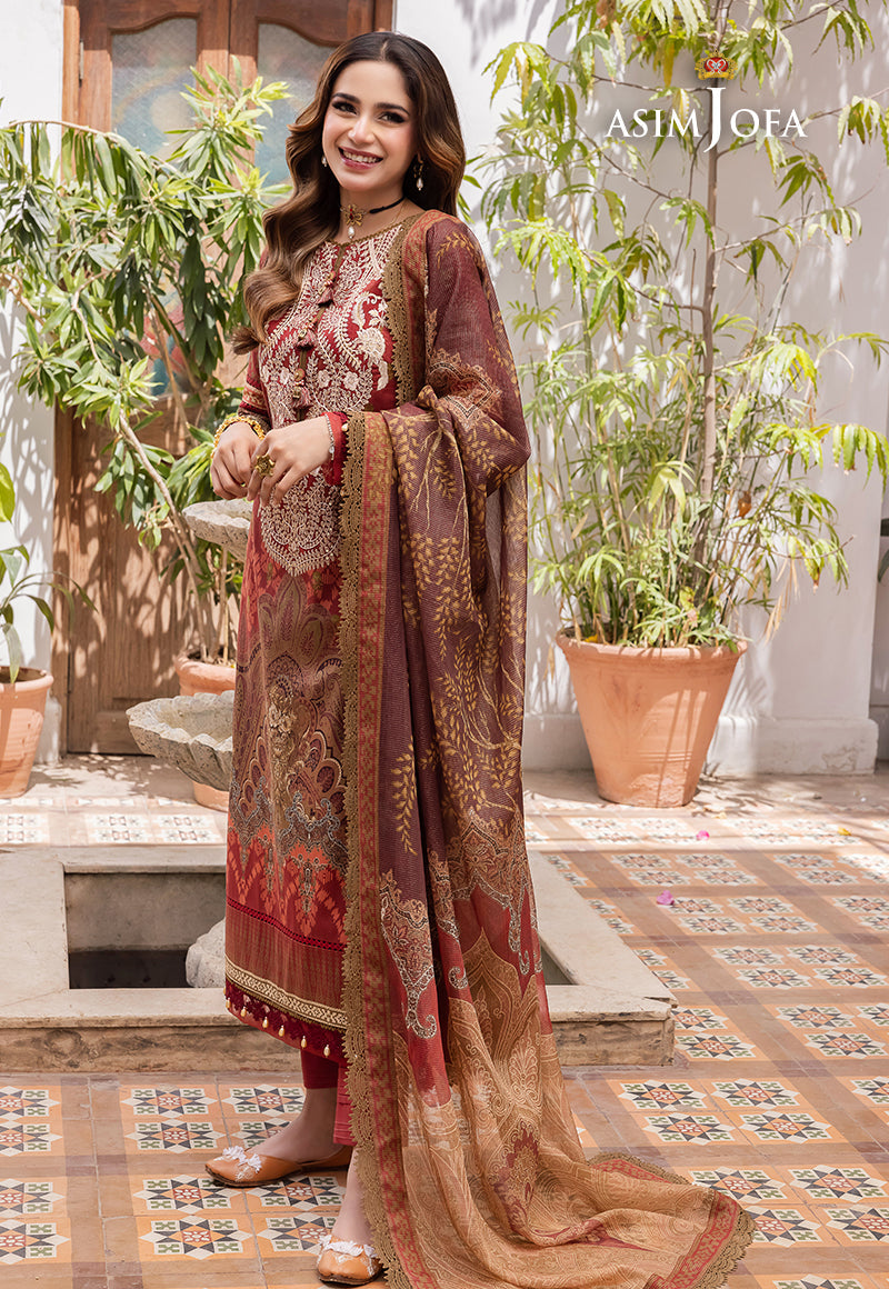 AJRWD-01 EMBROIDERED STITCHED 3 PCS
