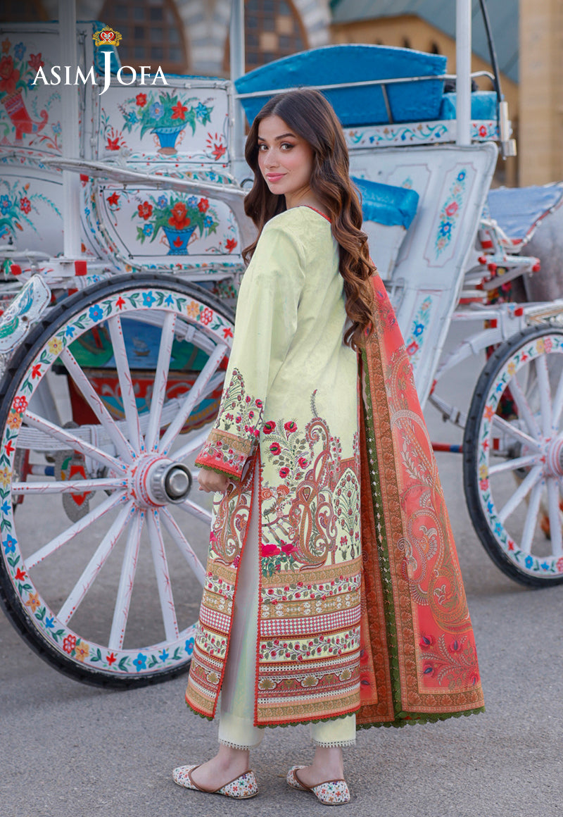 AJPLD-06 PRINTED ARABIC LAWN STITCHED 3 PCS