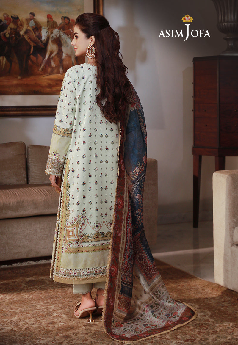 AJAS-08 EMBROIDERED CAMBRIC (3-Pcs)