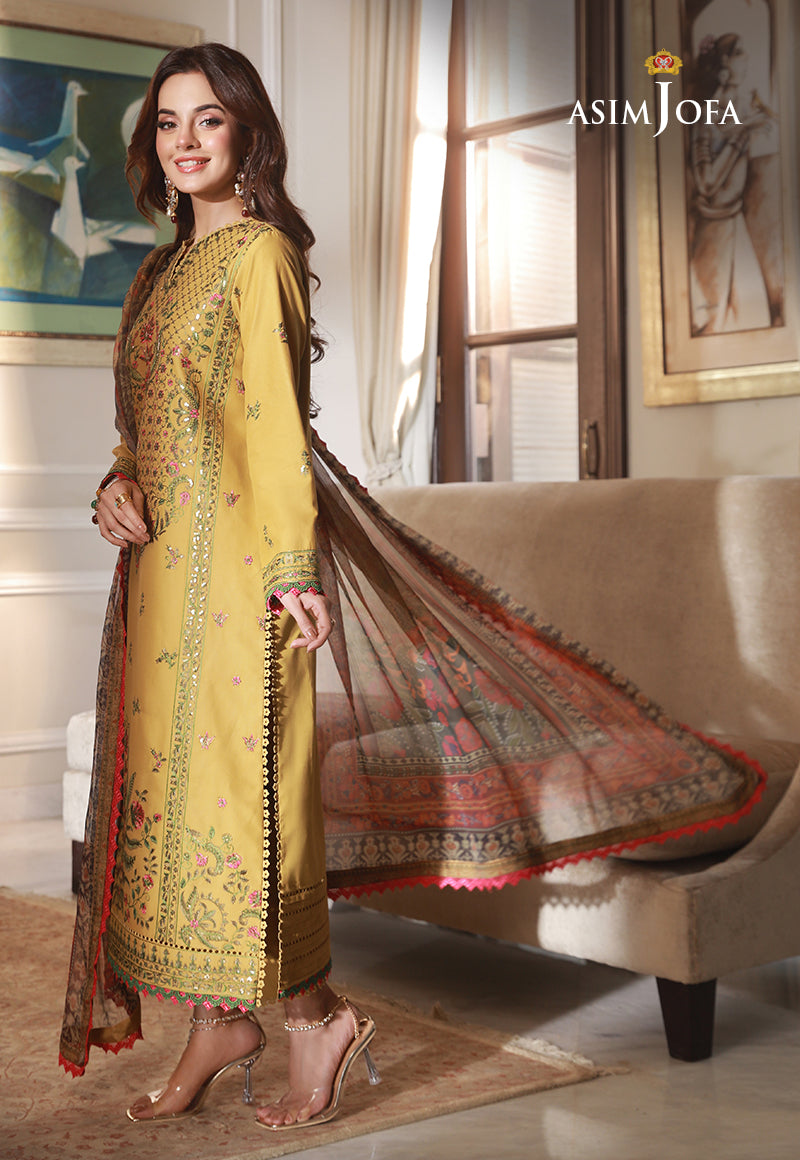 AJAS-33 EMBROIDERED CAMBRIC (3-Pcs)