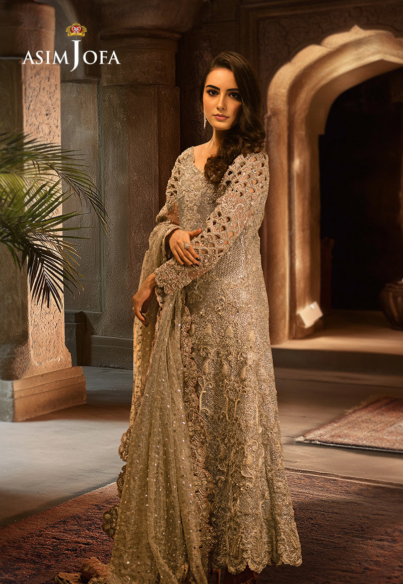 AJBRD-02 HAND EMBROIDERED BRIDAL DRESS 3 PCS