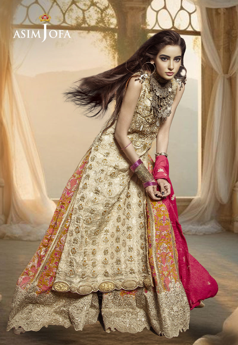 AJBRD-06 HAND EMBROIDERED BRIDALL DRESS 3 PCS