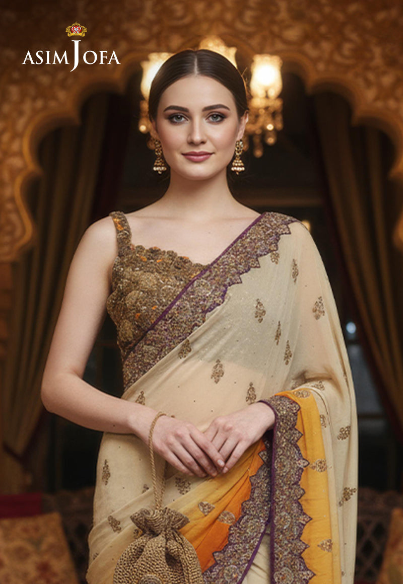 AJBRD-17 HAND EMBROIDERED SAREE 3 PCS