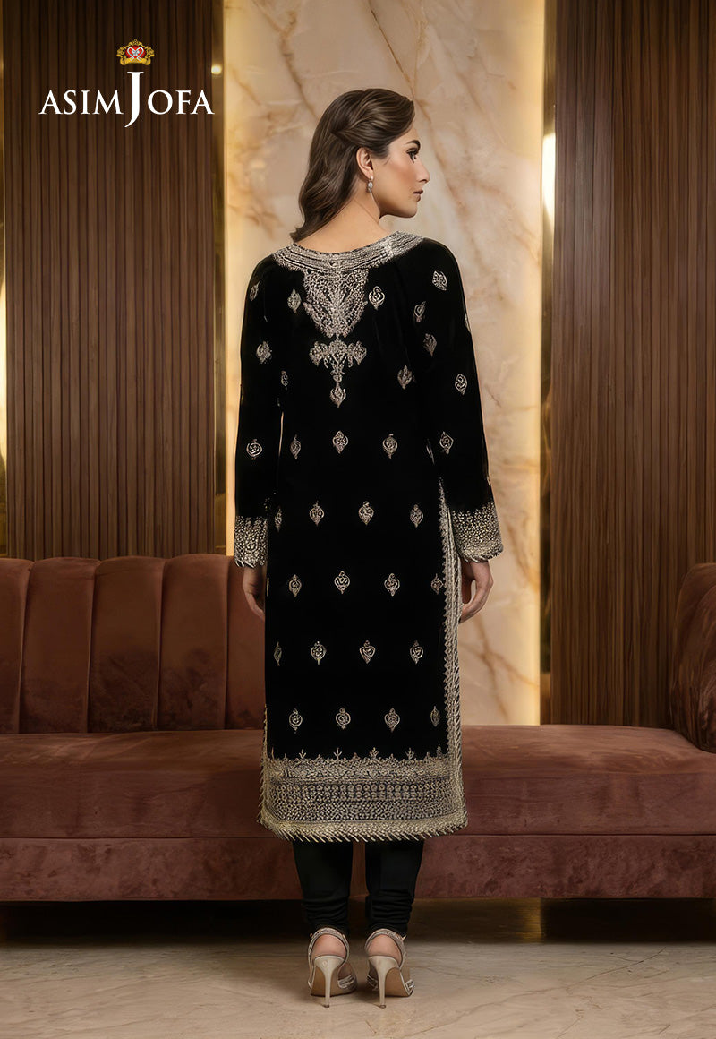 AJCCD-03 EMBROIDERED CHIFFON STITCHED 2 PCS