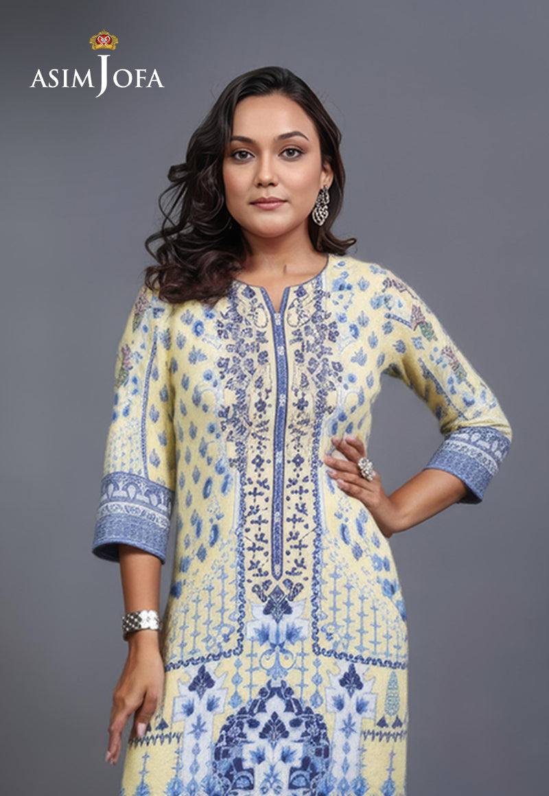 AJDSAI-173 PRINTED EMBROIDERED LAWN STITCHED 1 PC