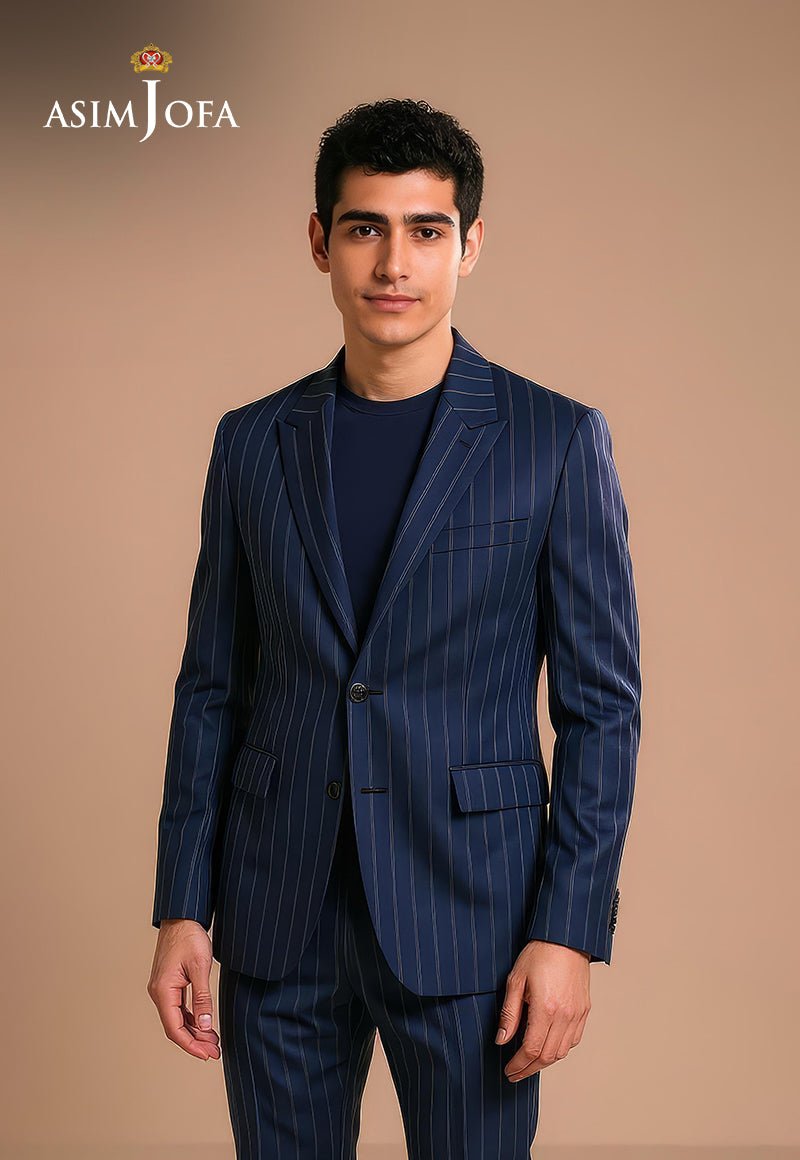 AJDSAI-193 NAVY BLUE SUIT STITCHED 3 PCS