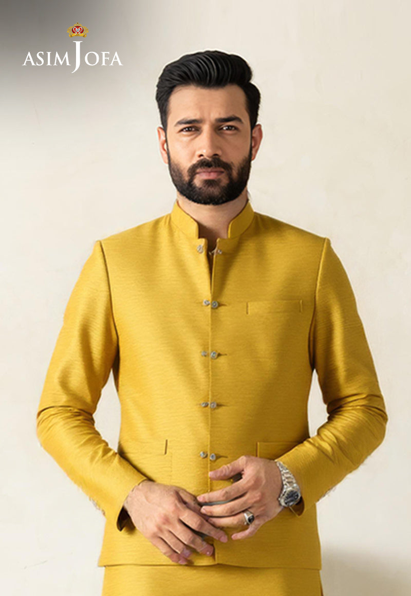 AJDSAI-208 RAW SILK STITCHED 2 PCS